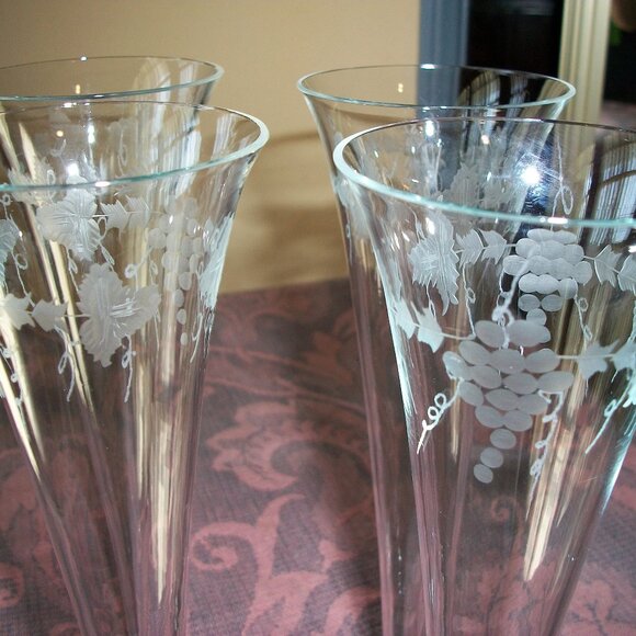 TALL TRUMPET FLUTES (4) - Picture 5 of 6